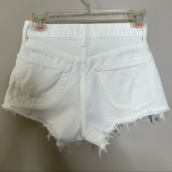 AGOLDE shorts-Parker Cut Off Short in Detour-size 23, white shorts - Picture 6 of 11
